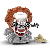 MOC It Chapter Pennywise Clown Head Building Kits Horror Evil Killer Joker Model Pennywise Building Blocks